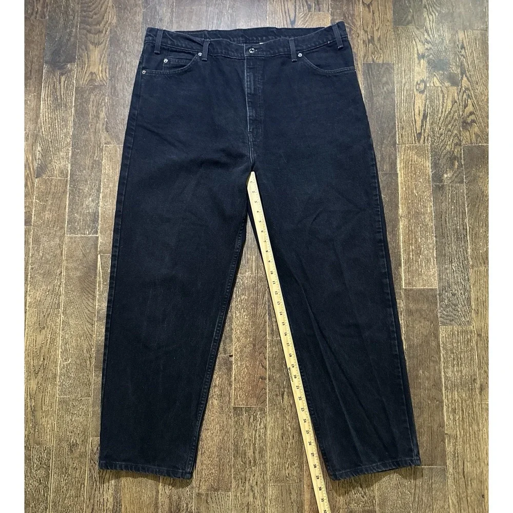Levis Jeans Mens Size W44xL30 Black Relaxed Fit Straight Leg Cotton Vintage 1997